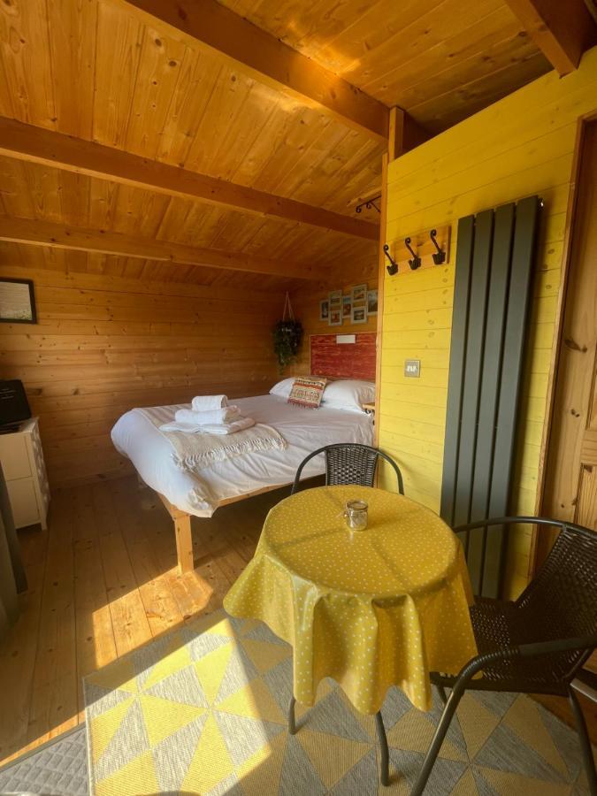 Willow Glamping Hut With Hot Tub, Ensuite, Bbq, Firepit, Views, Fenced Garden, Dog Friendly, Alpacas On Site On Anglesey, North Wales Amlwch Bagian luar foto